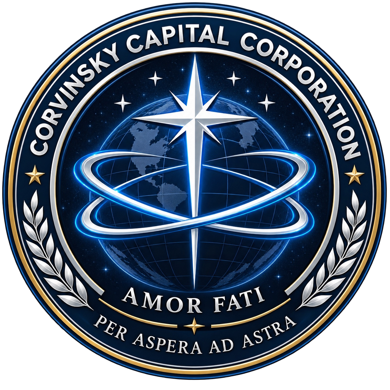 Corvinsky Capital Corporation compass logo